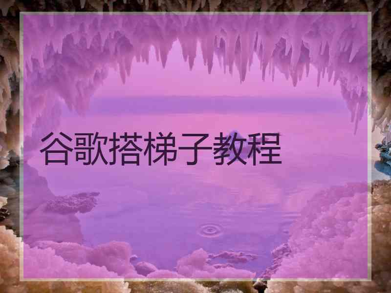 谷歌搭梯子教程
