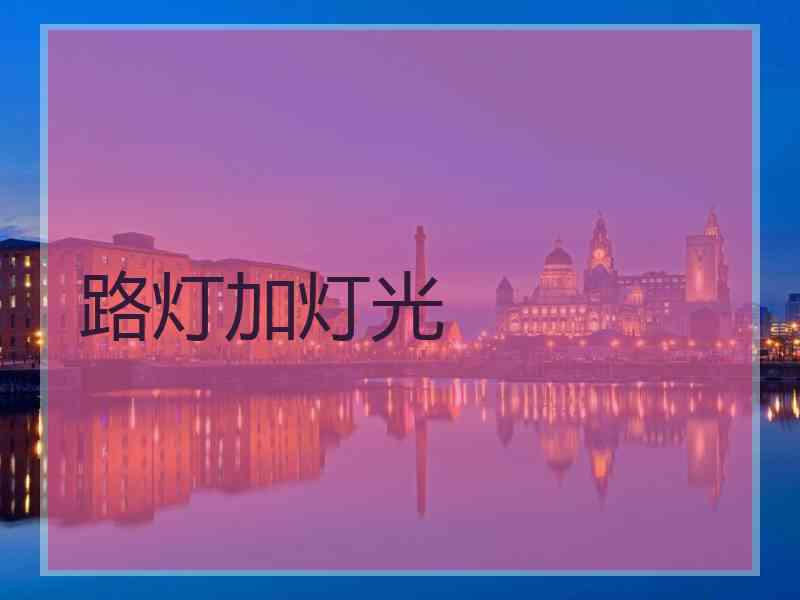 路灯加灯光