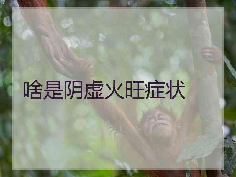 啥是阴虚火旺症状