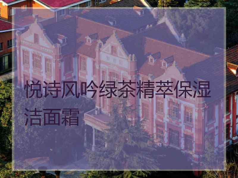悦诗风吟绿茶精萃保湿洁面霜