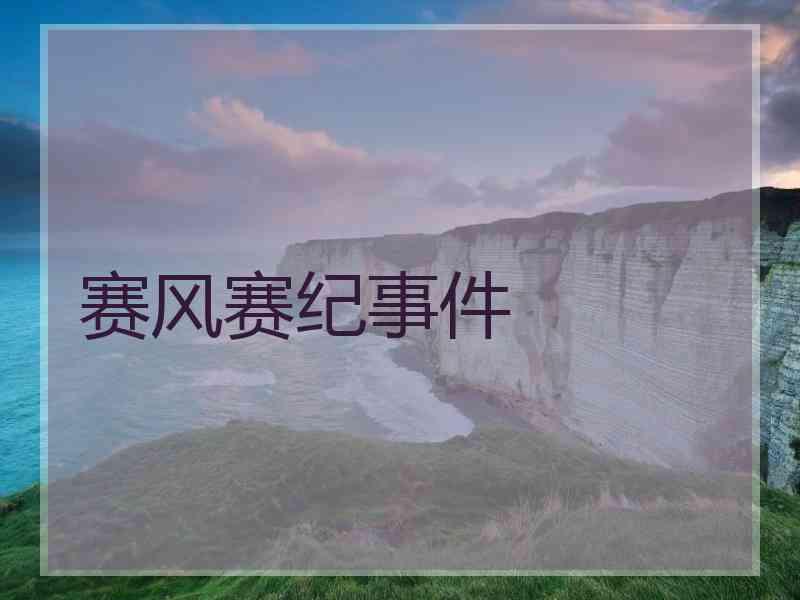 赛风赛纪事件