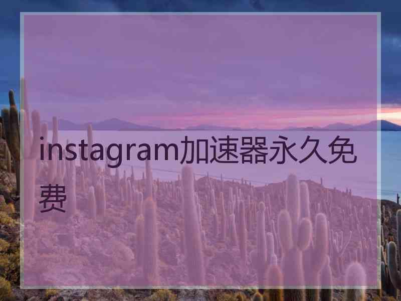instagram加速器永久免费