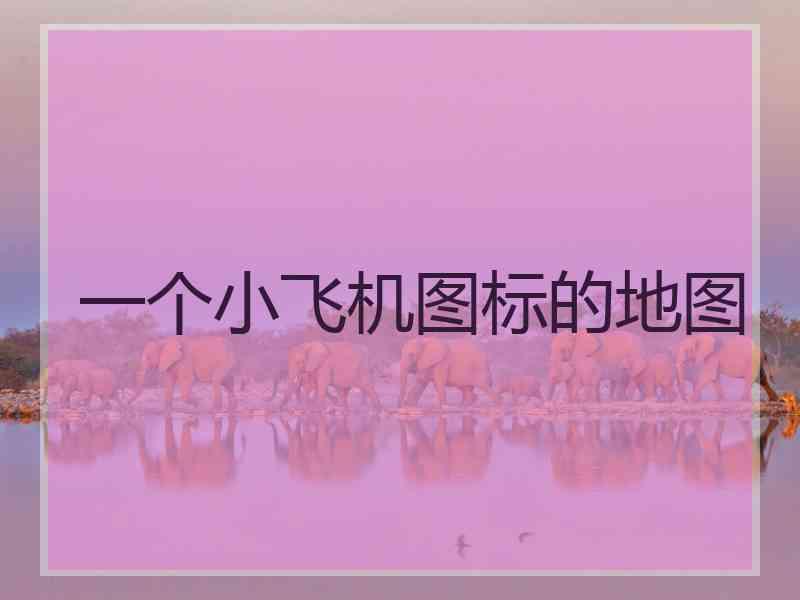 一个小飞机图标的地图