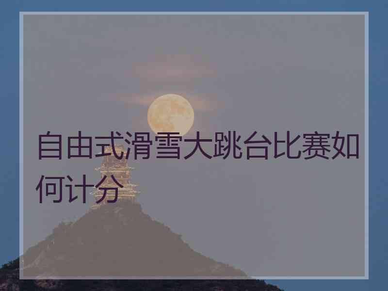 自由式滑雪大跳台比赛如何计分