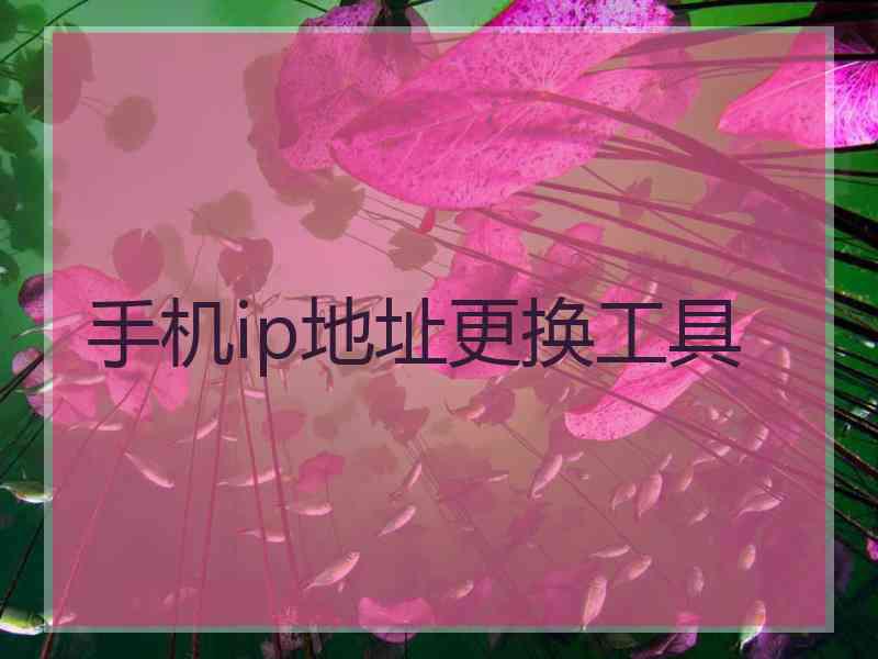 手机ip地址更换工具
