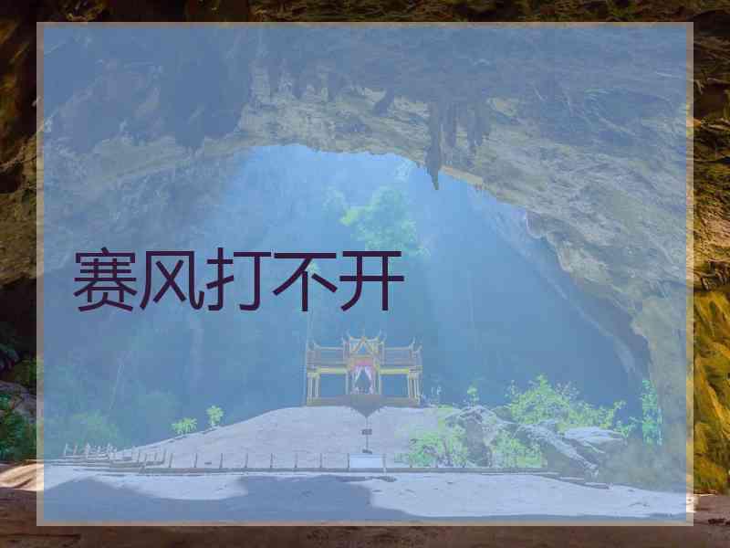 赛风打不开