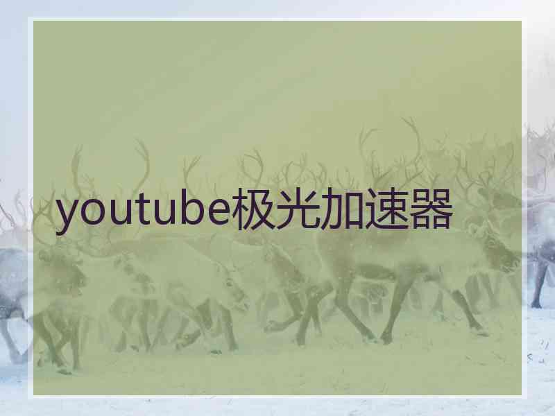 youtube极光加速器