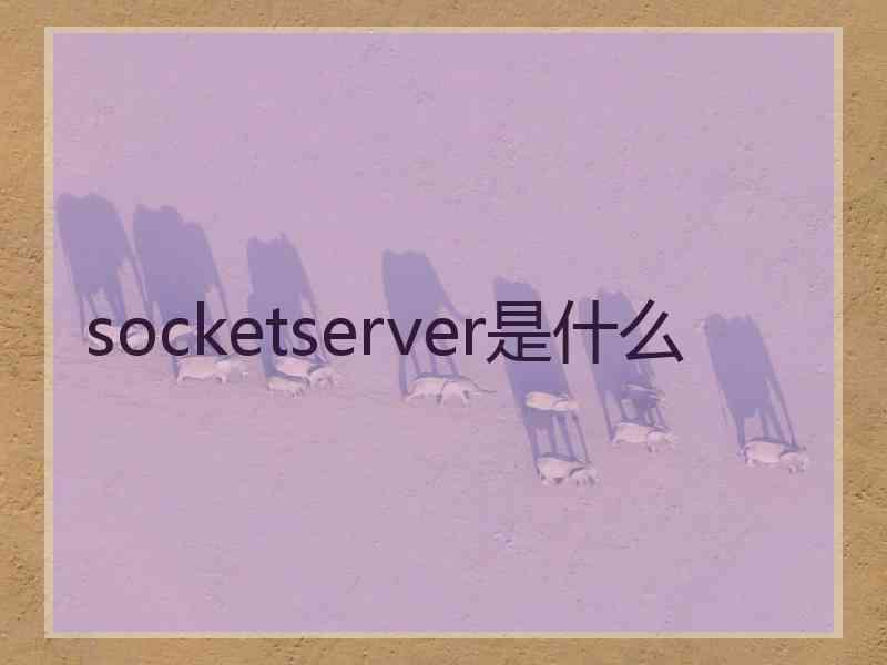 socketserver是什么