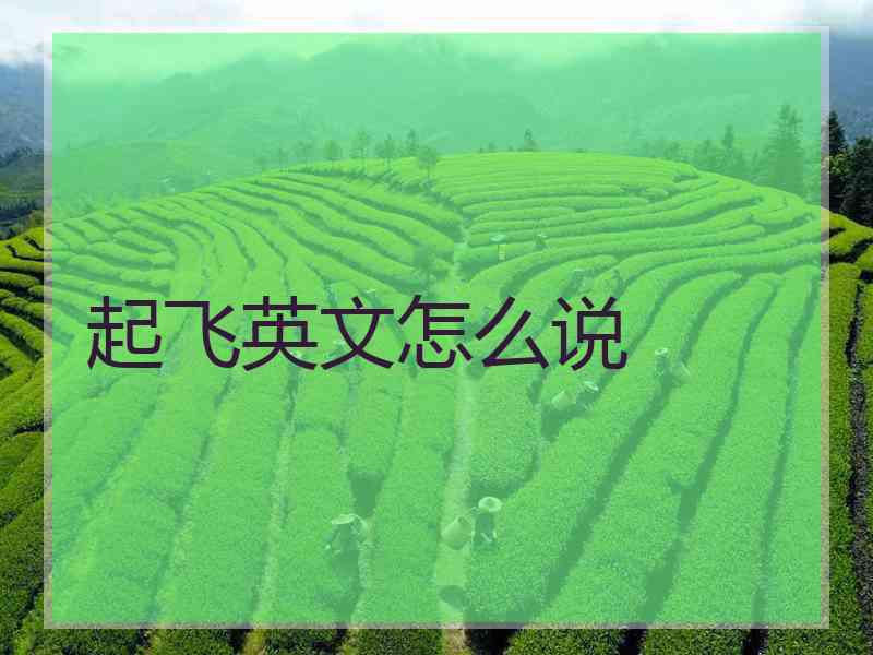 起飞英文怎么说