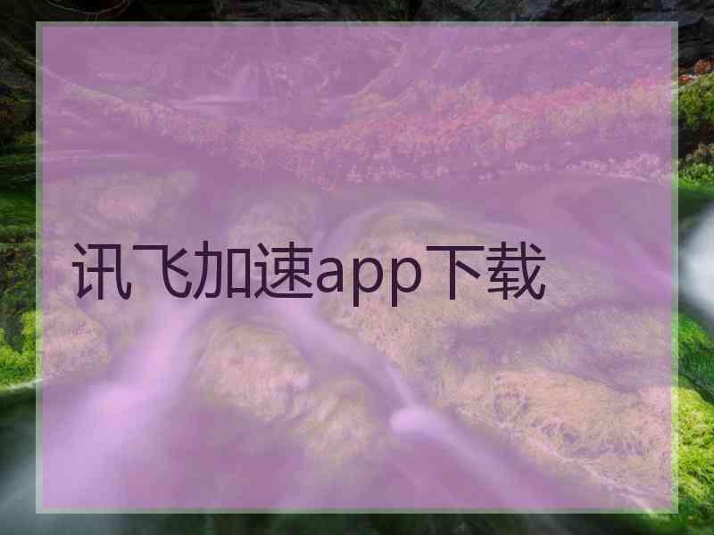 讯飞加速app下载