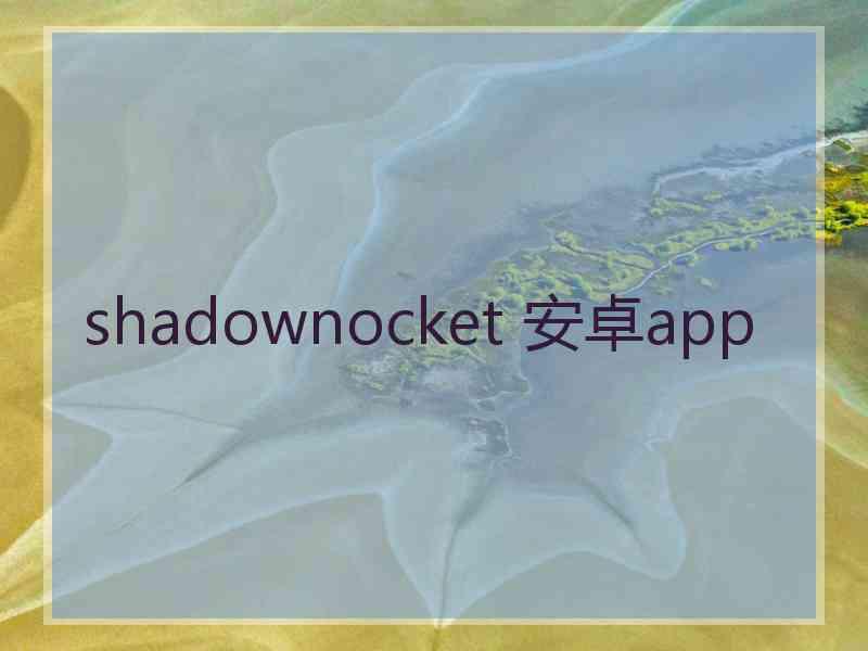 shadownocket 安卓app