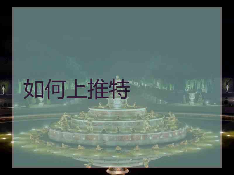 如何上推特