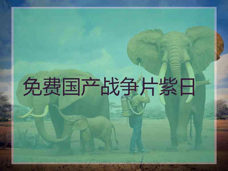免费国产战争片紫日