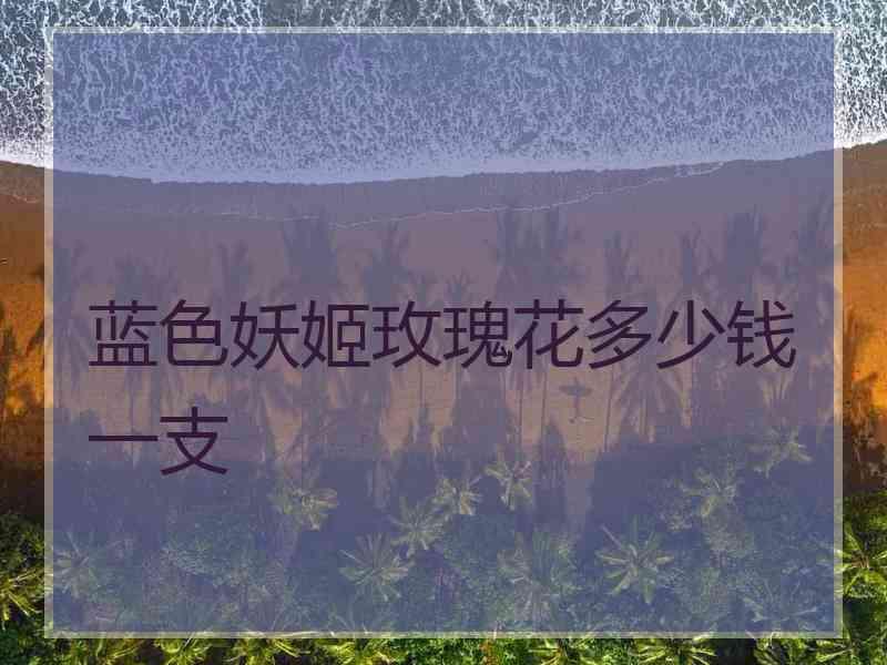 蓝色妖姬玫瑰花多少钱一支