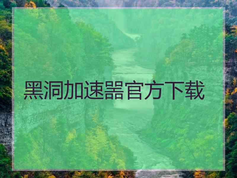 黑洞加速噐官方下载