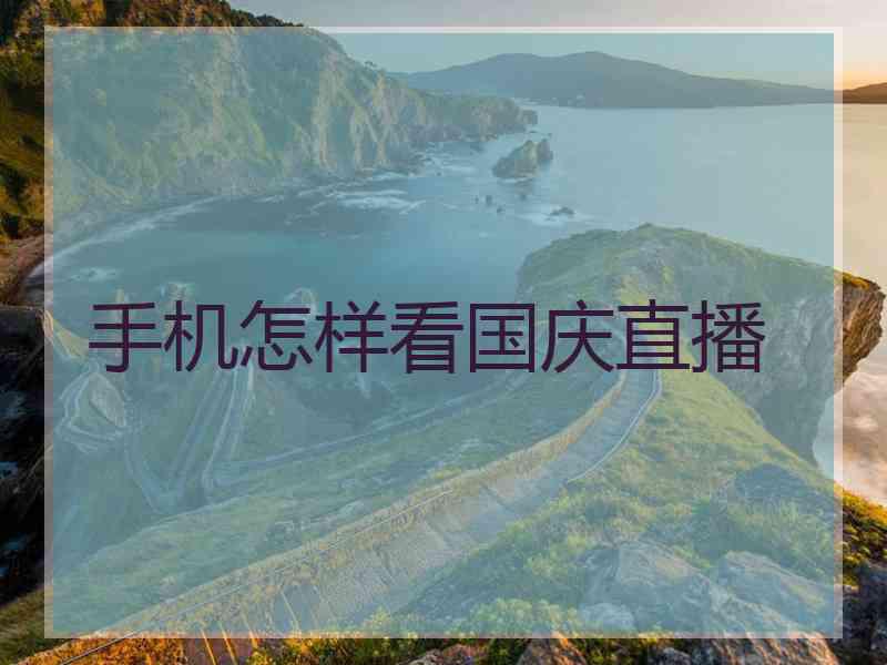 手机怎样看国庆直播