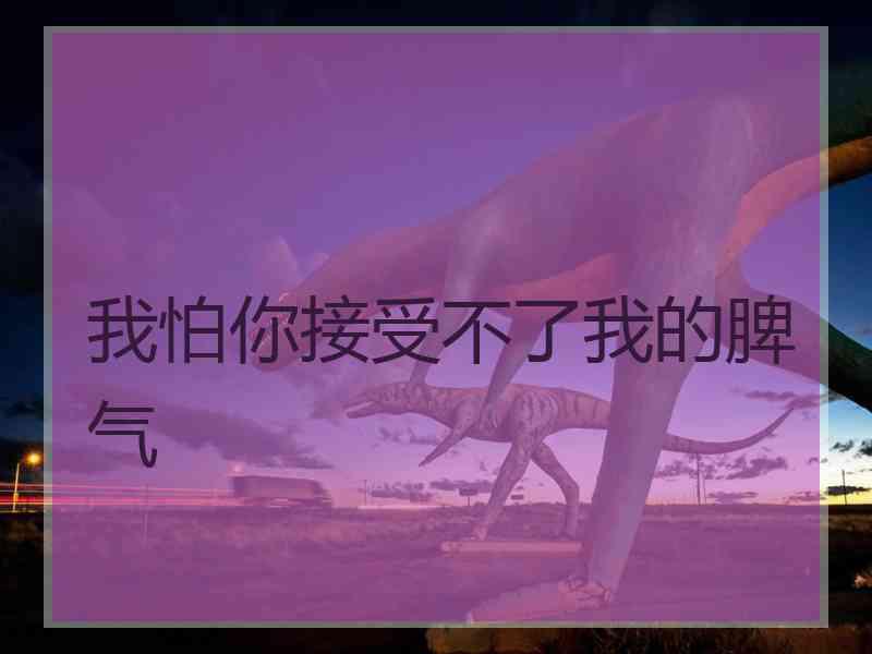 我怕你接受不了我的脾气