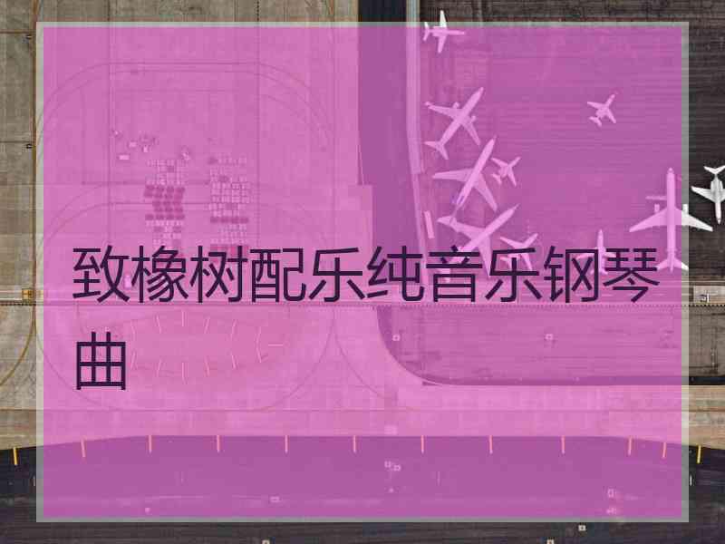致橡树配乐纯音乐钢琴曲