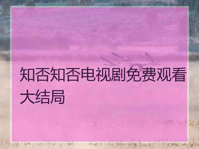 知否知否电视剧免费观看大结局