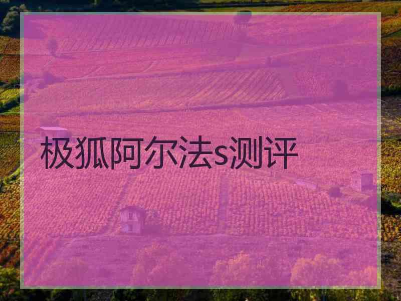 极狐阿尔法s测评