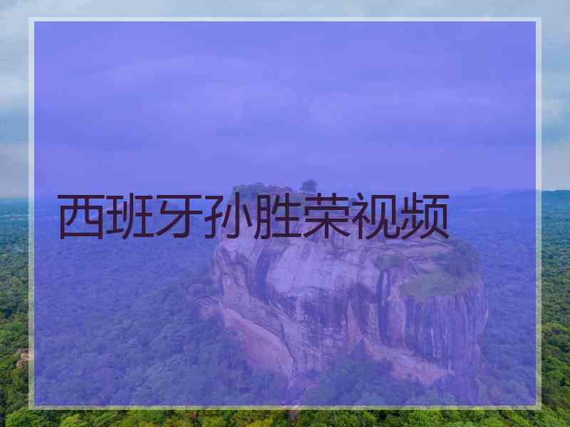 西班牙孙胜荣视频