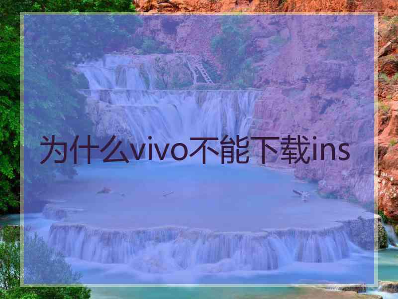 为什么vivo不能下载ins