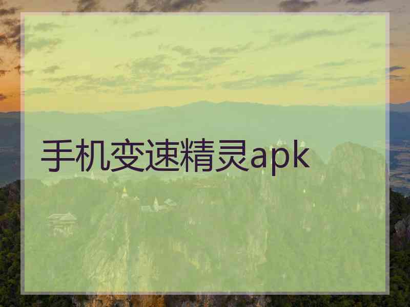 手机变速精灵apk
