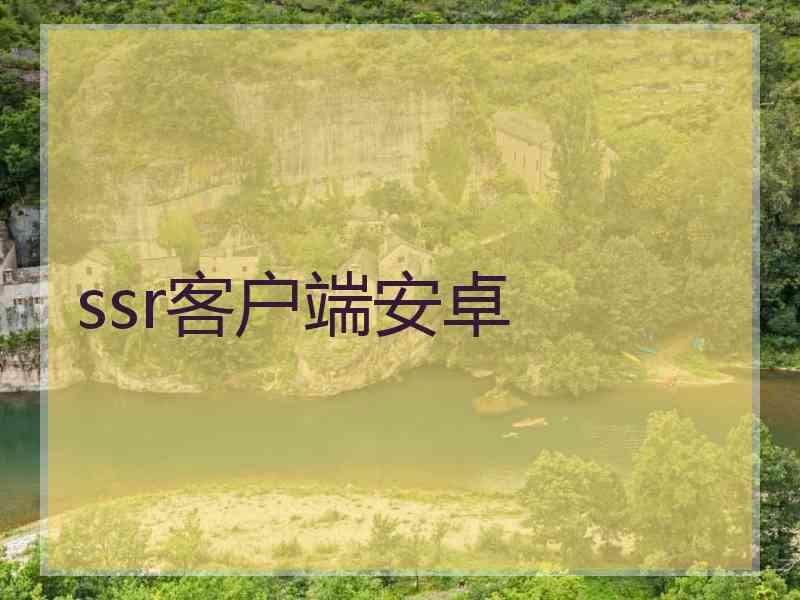 ssr客户端安卓