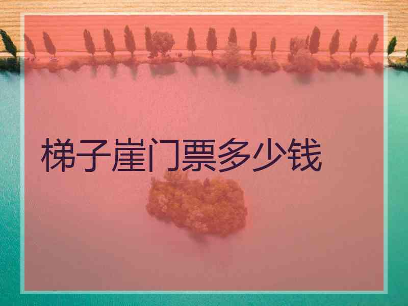 梯子崖门票多少钱