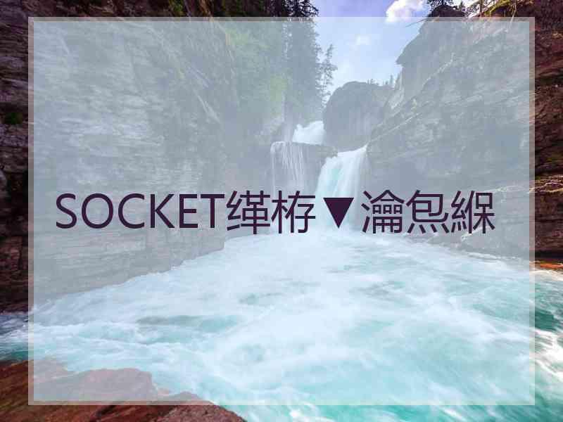 SOCKET缂栫▼瀹炰緥