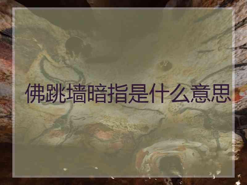 佛跳墙暗指是什么意思