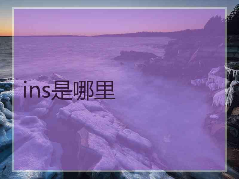 ins是哪里