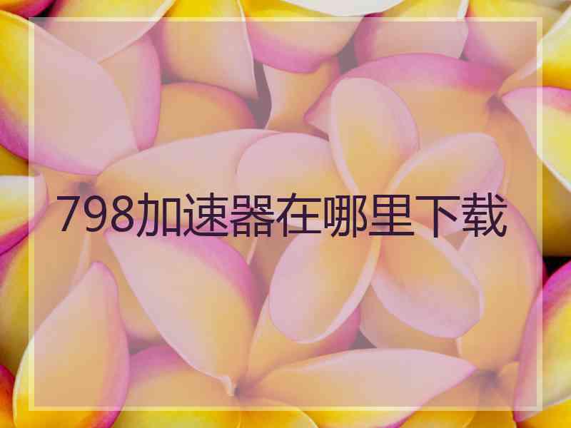 798加速器在哪里下载