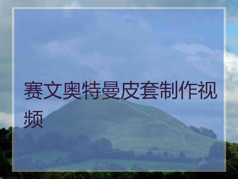 赛文奥特曼皮套制作视频