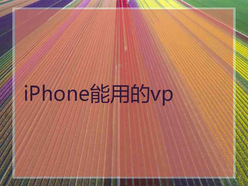 iPhone能用的vp