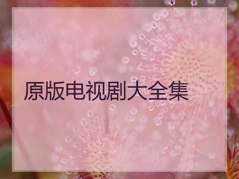 原版电视剧大全集