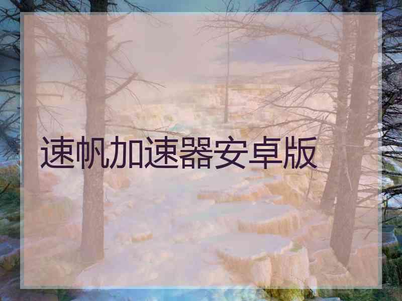 速帆加速器安卓版