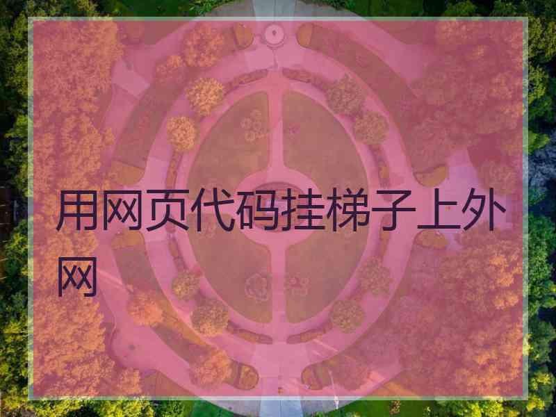 用网页代码挂梯子上外网