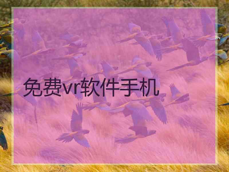 免费vr软件手机