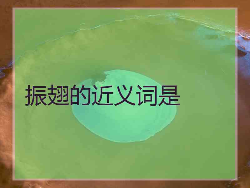 振翅的近义词是