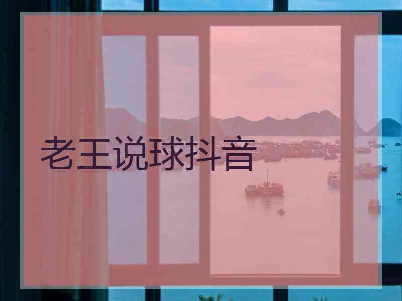 老王说球抖音