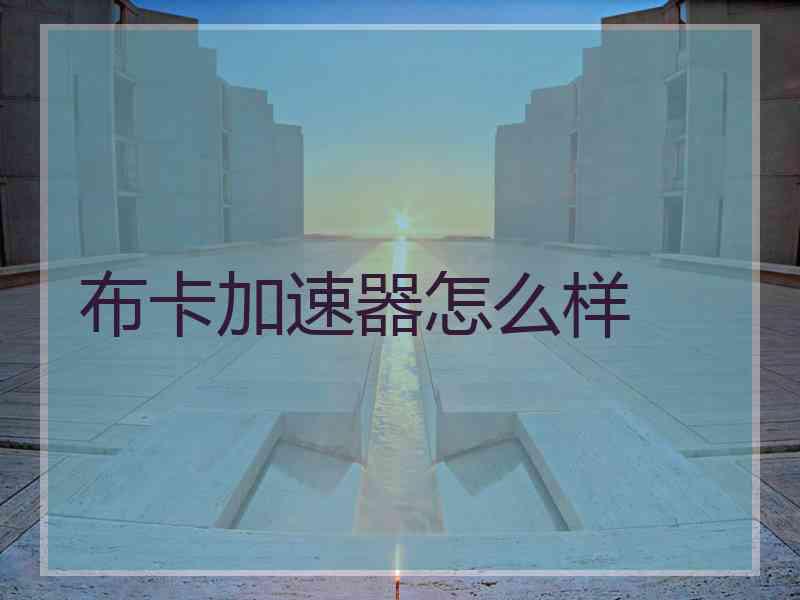布卡加速器怎么样