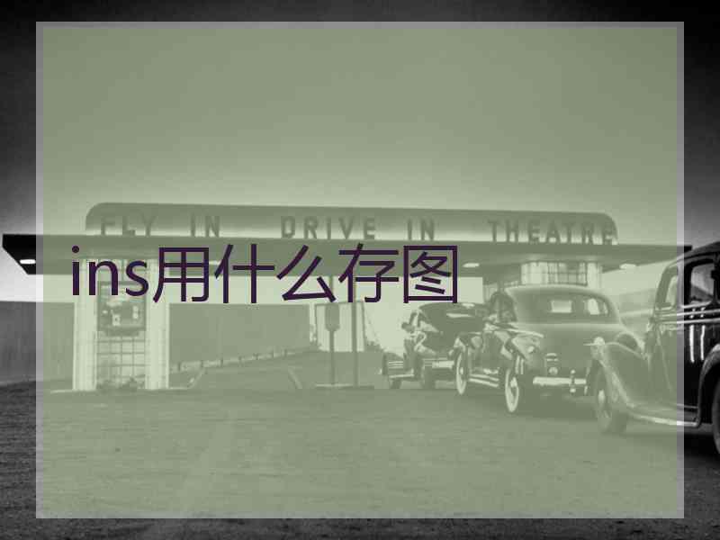 ins用什么存图