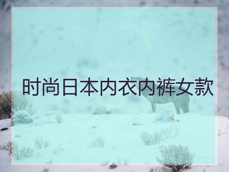 时尚日本内衣内裤女款