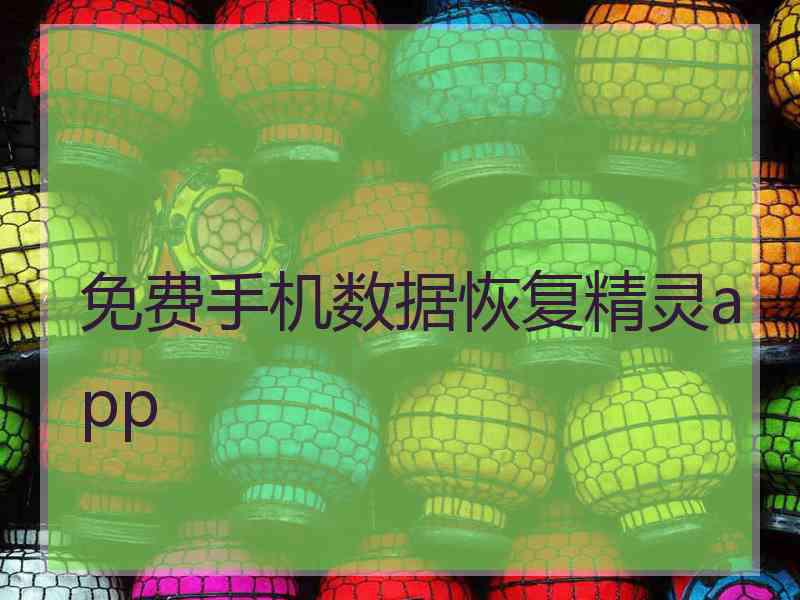 免费手机数据恢复精灵app