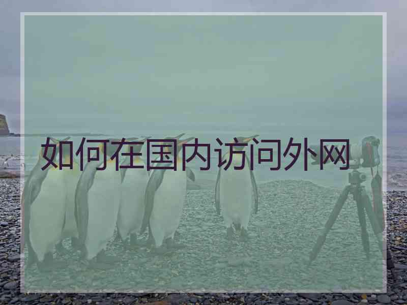 如何在国内访问外网