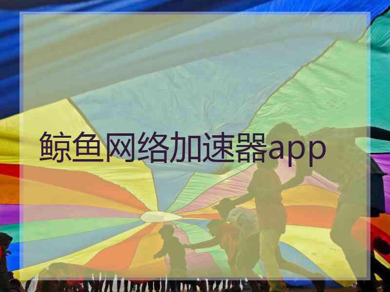 鲸鱼网络加速器app