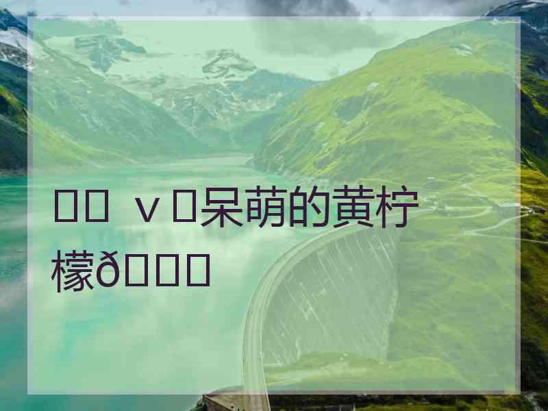 ♪♪ ｖ♪呆萌的黄柠檬🍋
