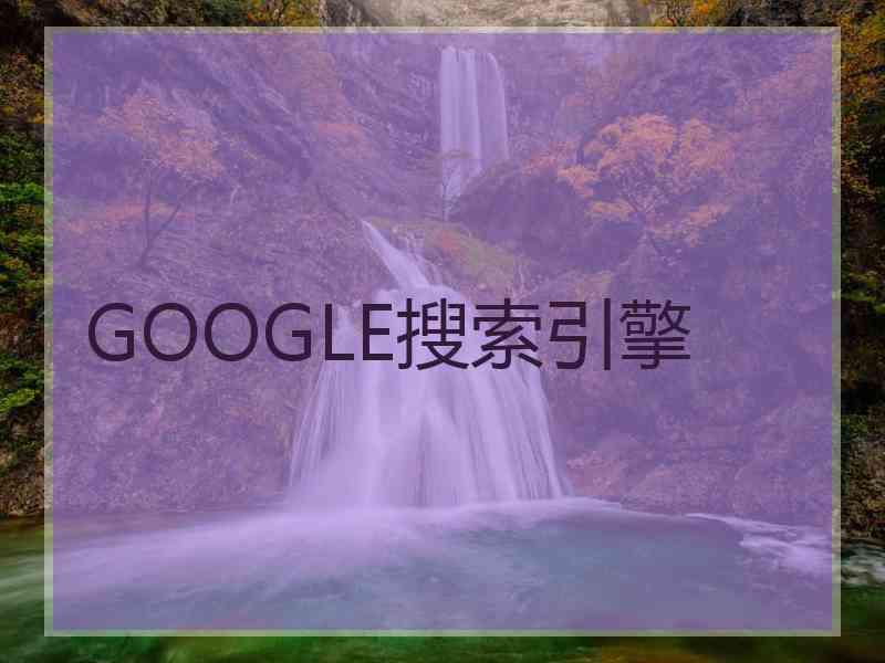 GOOGLE搜索引擎