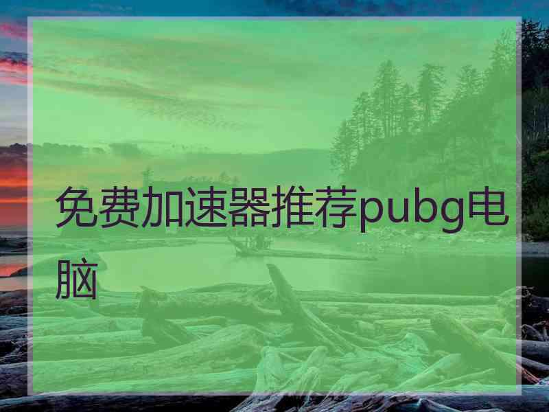 免费加速器推荐pubg电脑